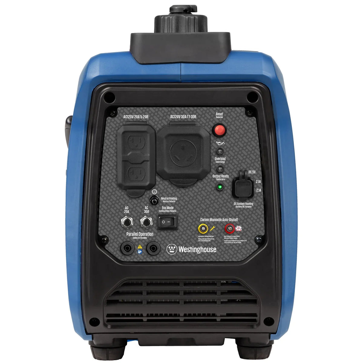 Westinghouse iGen2550c Inverter Generator 1900W/2550W 30 Amp Recoil Start Gas with CO Sensor New