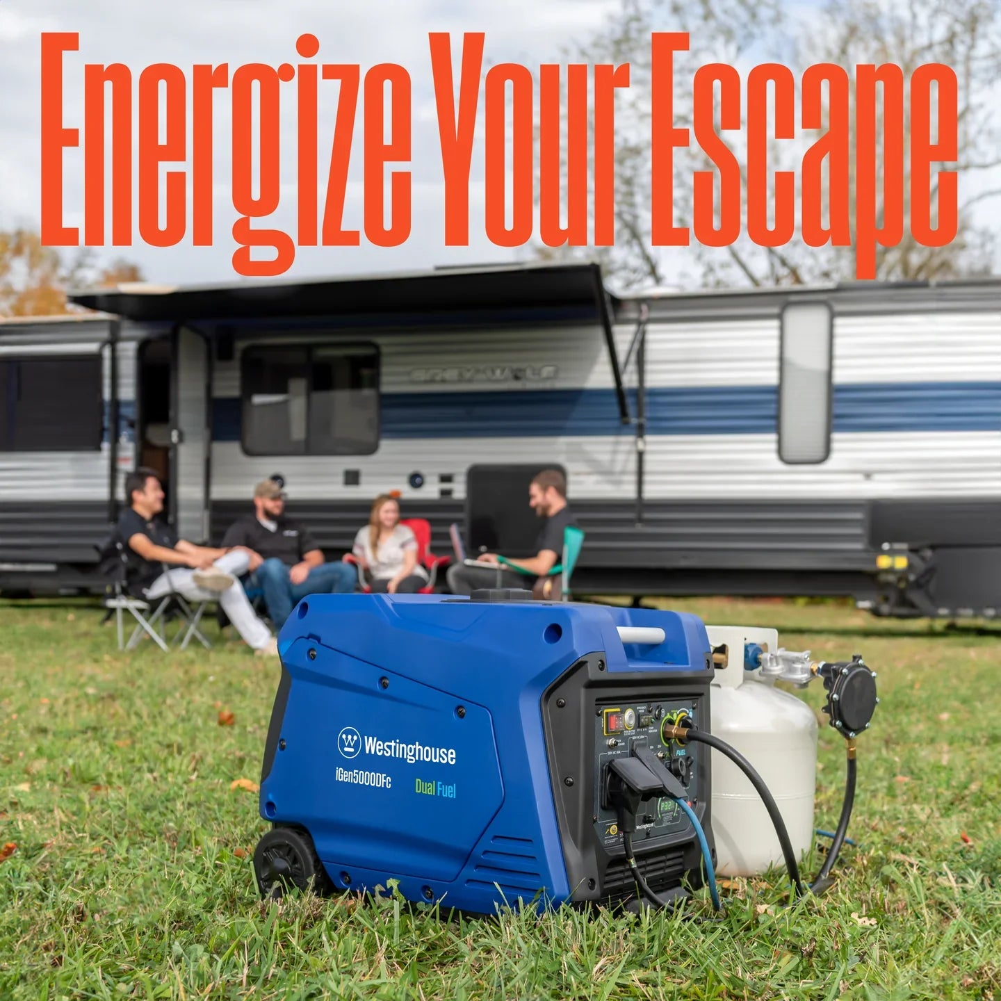 Westinghouse iGen5000DFc 3900W/5000W Generator Dual Fuel Inverter 30 Amp with CO Sensor New