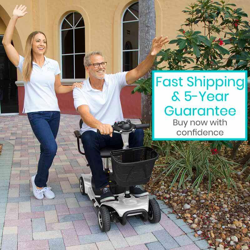 Vive Health MOB1027 Mobility Scooter 4 Wheel 265 lbs. Capacity 24V 3.7 MPH 12.4 Miles New