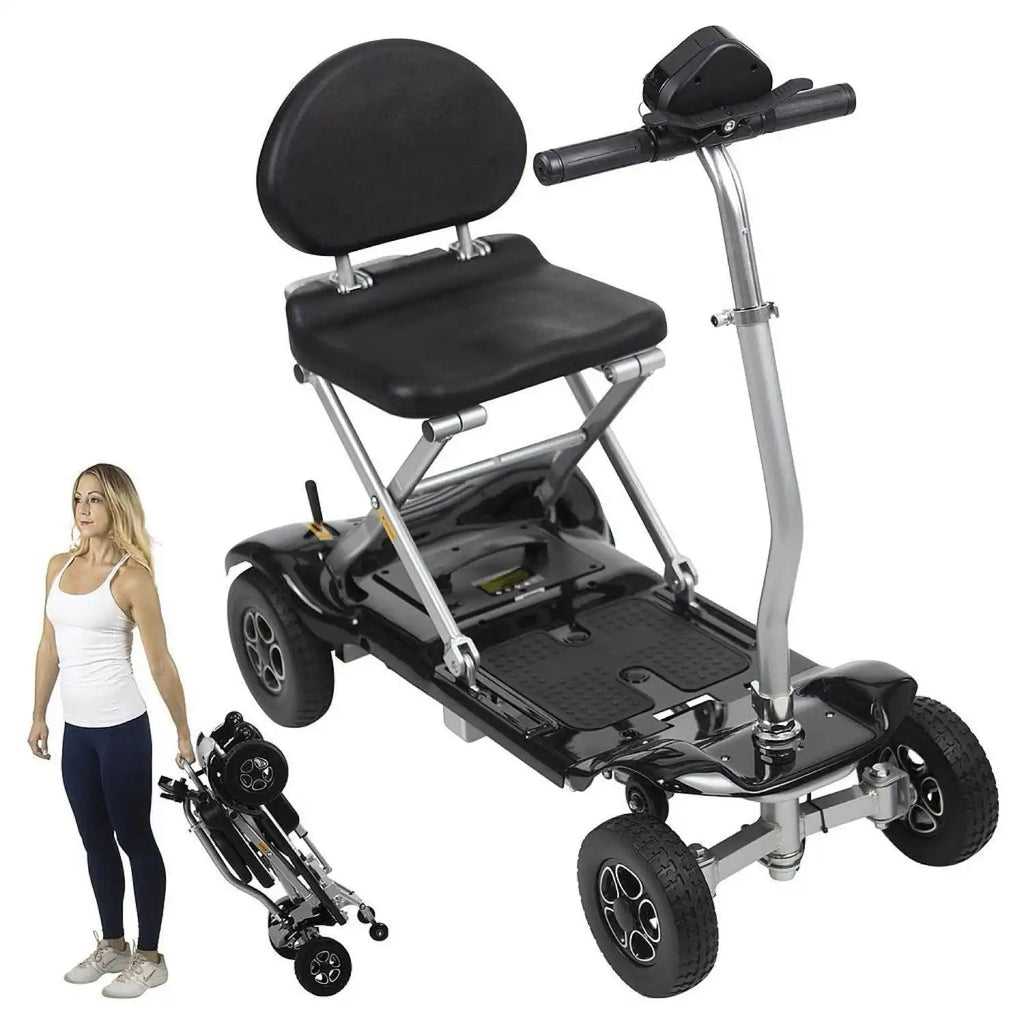 Vive Health MOB1058 Mobility Scooter Automatic Folding 220 lbs. Capacity 24V Li-Ion 3.73 MPH 11.3 Miles Black New