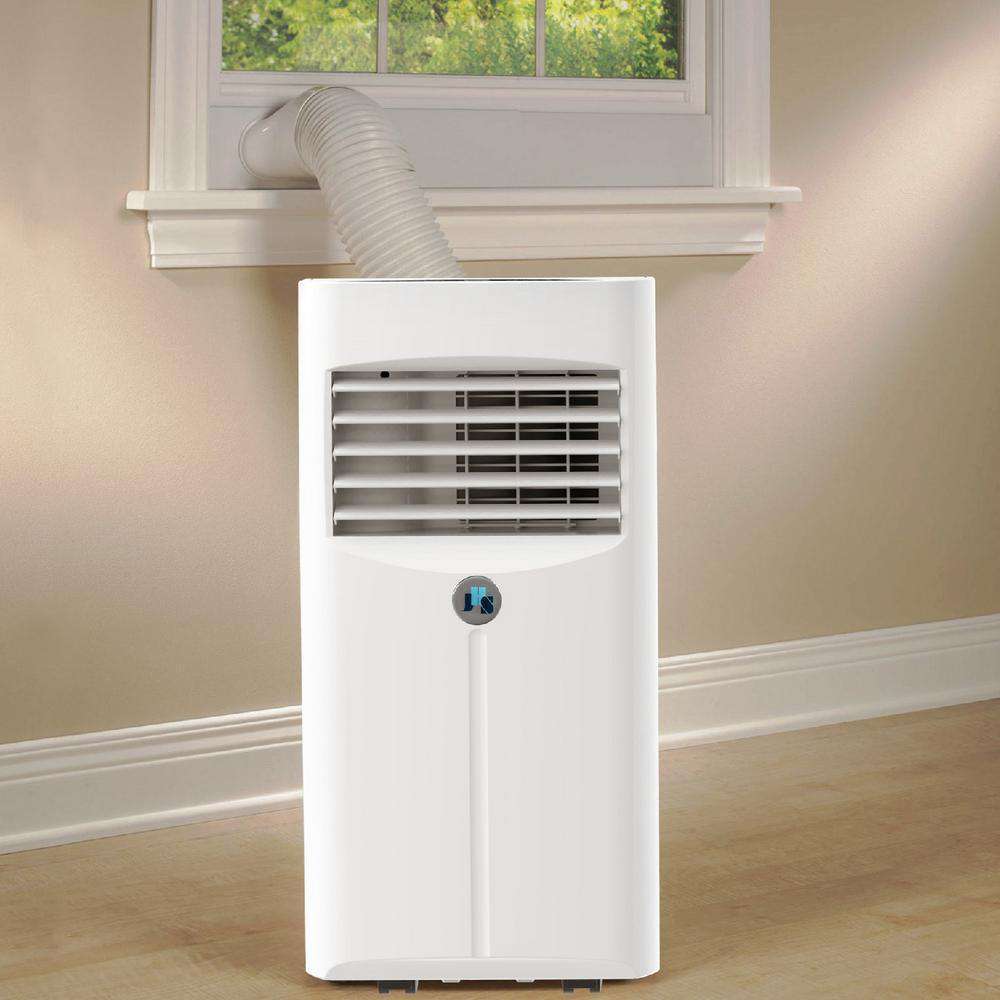 JHS A001-10KR/D 10,000 BTU Portable Air Conditioner with Dehumidifier and Remote White New