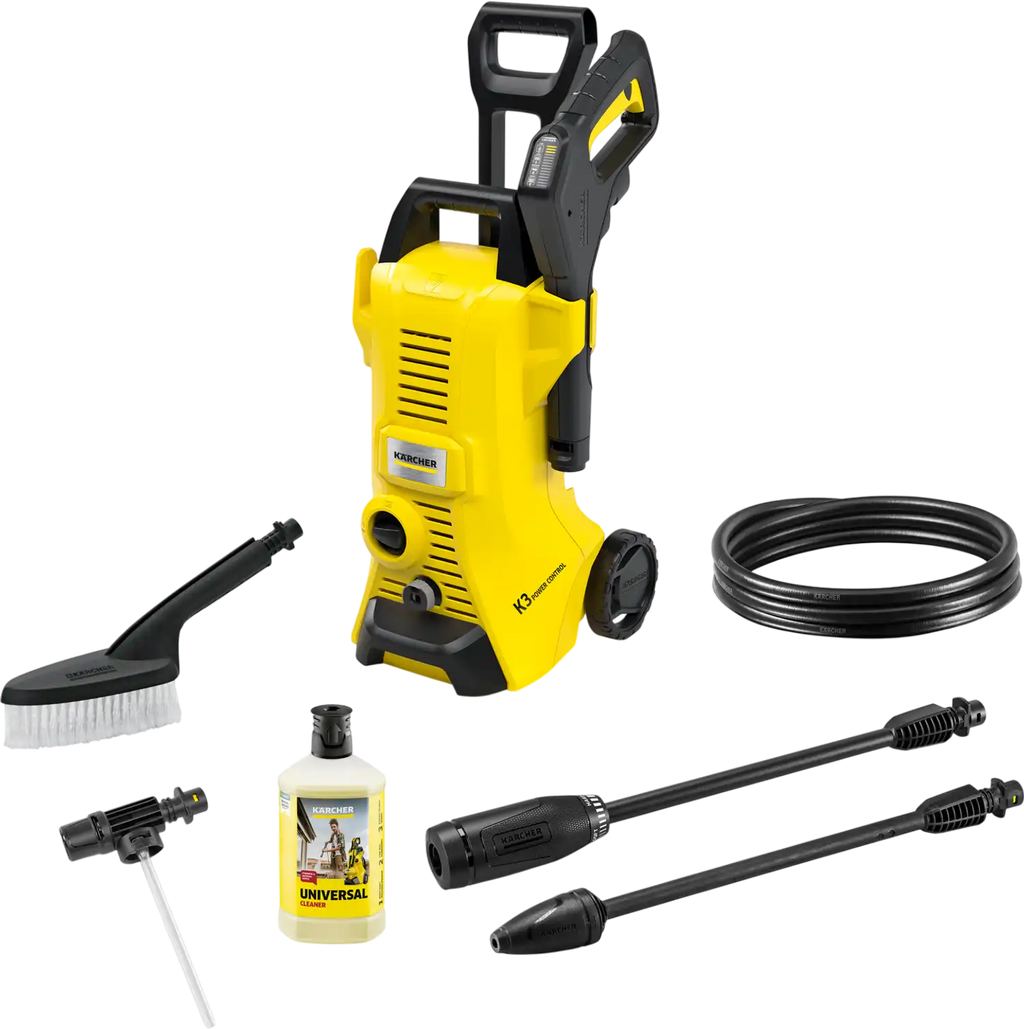 Karcher K3 Power Control Electric Pressure Washer with Car Care Kit 1800 PSI 1.45 GPM New