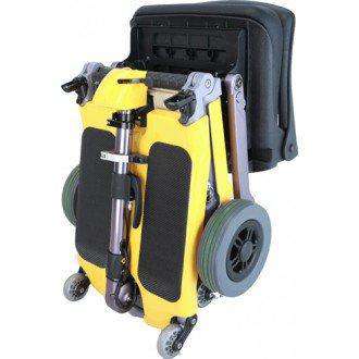Freerider Luggie Standard Folding Travel Scooter Yellow Open Box
