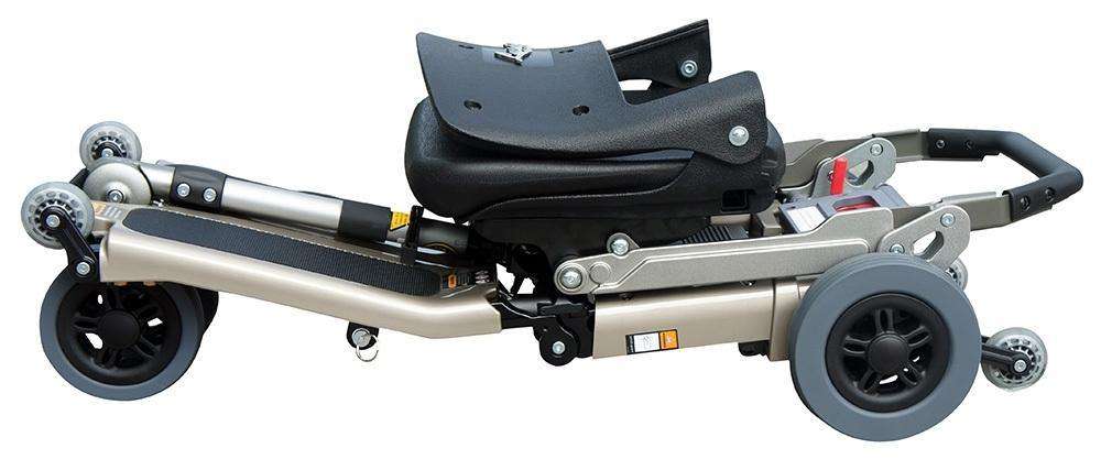 Freerider Luggie Standard Folding Travel Scooter Champagne Open Box