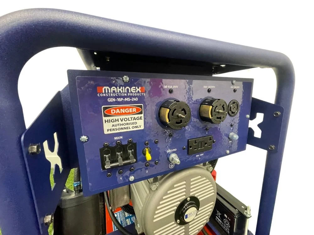 Makinex 15000W/16000W Generator 120/240V Dual Phase Gas Honda GX690 Engine Electric Start New