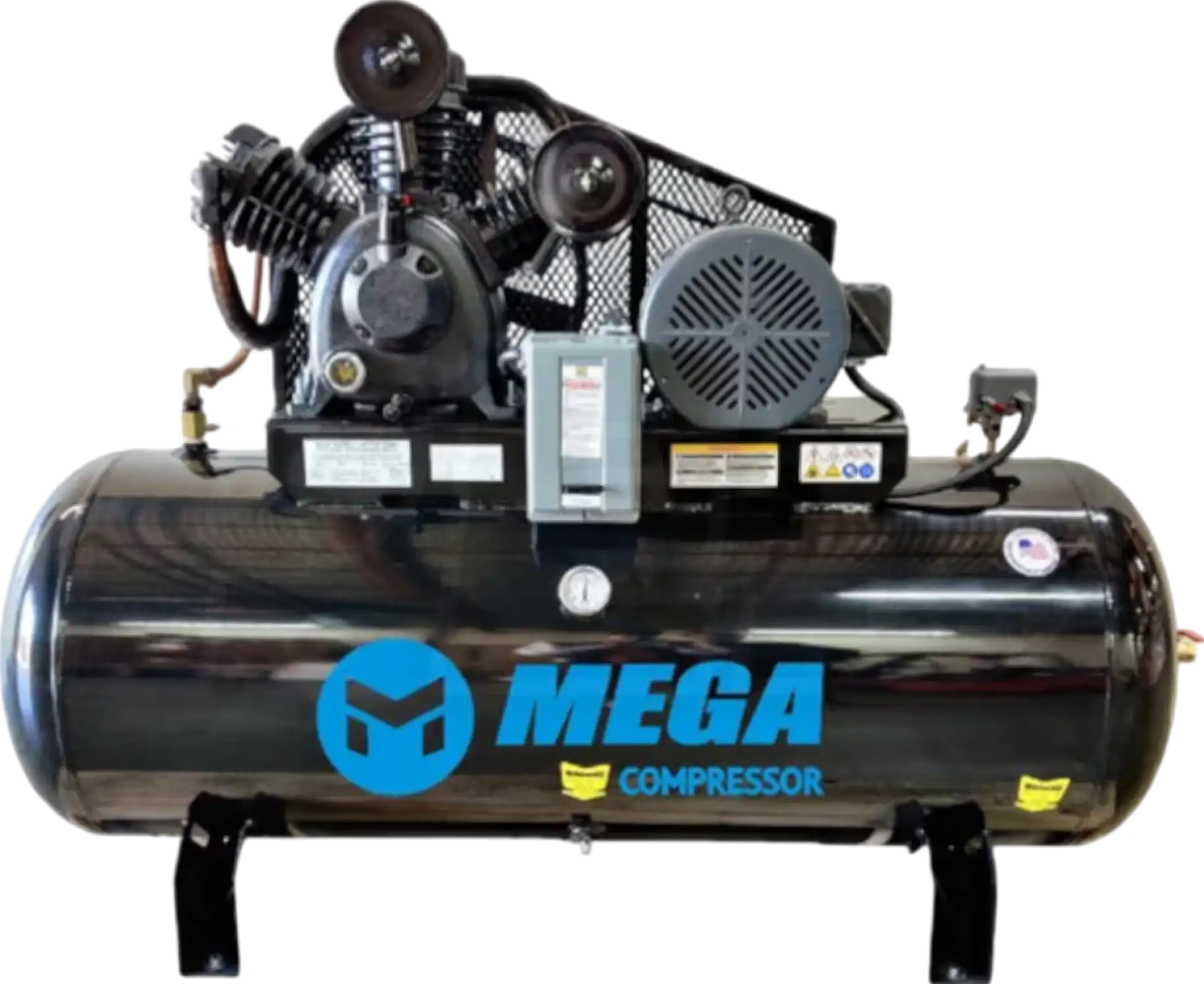 Mega Compressor MP-10120H3-U Air Compressor Two-Stage 120 Gallon 10 HP 200 PSI 3-Phase 208/230V New