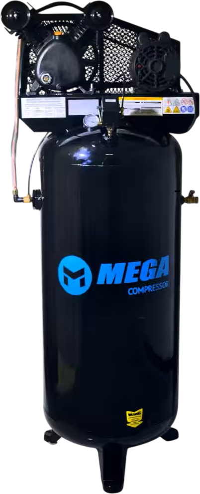 Mega Compressor Electric Air Compressor 60 Gal. Vertical 3 HP 135 PSI Single Stage MP-6060VUC New