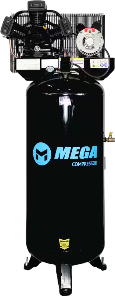 Mega Compressor MP-6560VB Electric Air Compressor 60 Gal. Vertical 5 HP 150 PSI 220V New