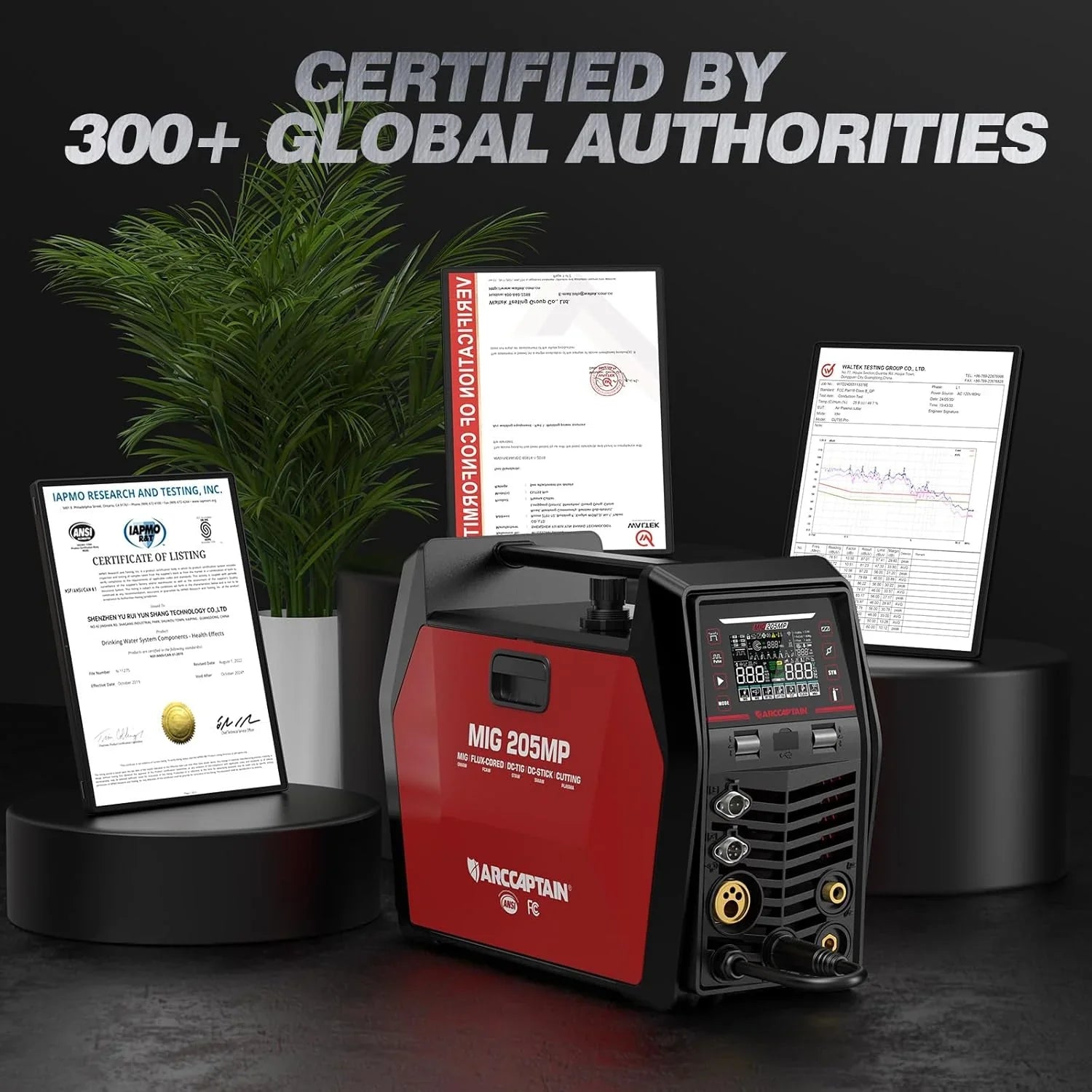 Arccaptain MIG205MP MIG Welder Plasma Cutter Combo with App Control 120V/240V New