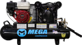 Mega Compressor MP-5510G Gas Air Compressor Twin Tank Wheelbarrow 5.5 HP 10 Gallon 150 PSI New
