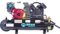 Mega Compressor MP-5510LB30 Air Compressor Twin Tank 10 Gallon 5.5 HP 150 PSI Gas Honda Engine New