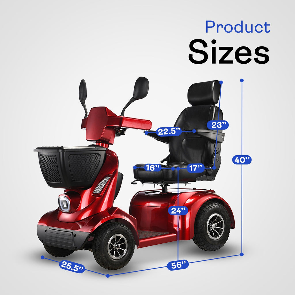 Alton Culver Nina Mobility Scooter All-Terrain 21 Mile Range 9.3 MPH 24V 800W New