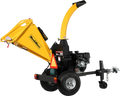 MechMaxx P4205 Wood Chipper 5" Electric Start DUCAR 420cc 15 HP Gasoline Engine Powered Disc with Taillight New