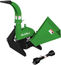MechMaxx BX42S Wood Chipper 3 Point PTO Attachment for Tractors Up to 45HP PTO Shaft Included New