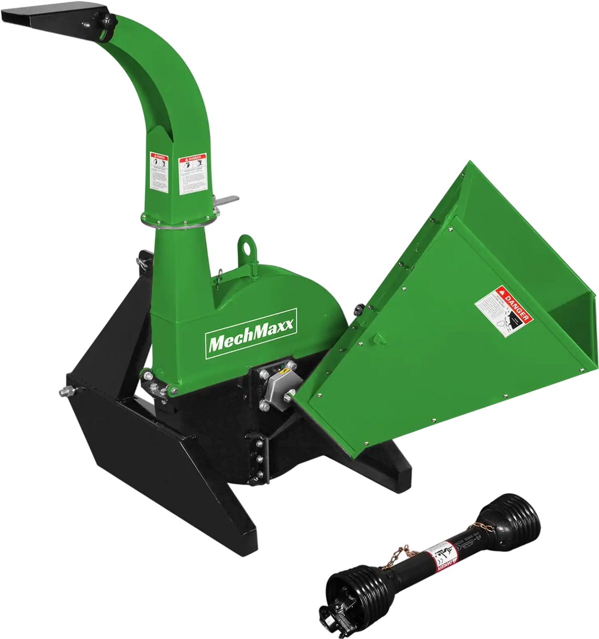 MechMaxx BX42S Wood Chipper 3 Point PTO Attachment for Tractors Up to 45HP PTO Shaft Included New