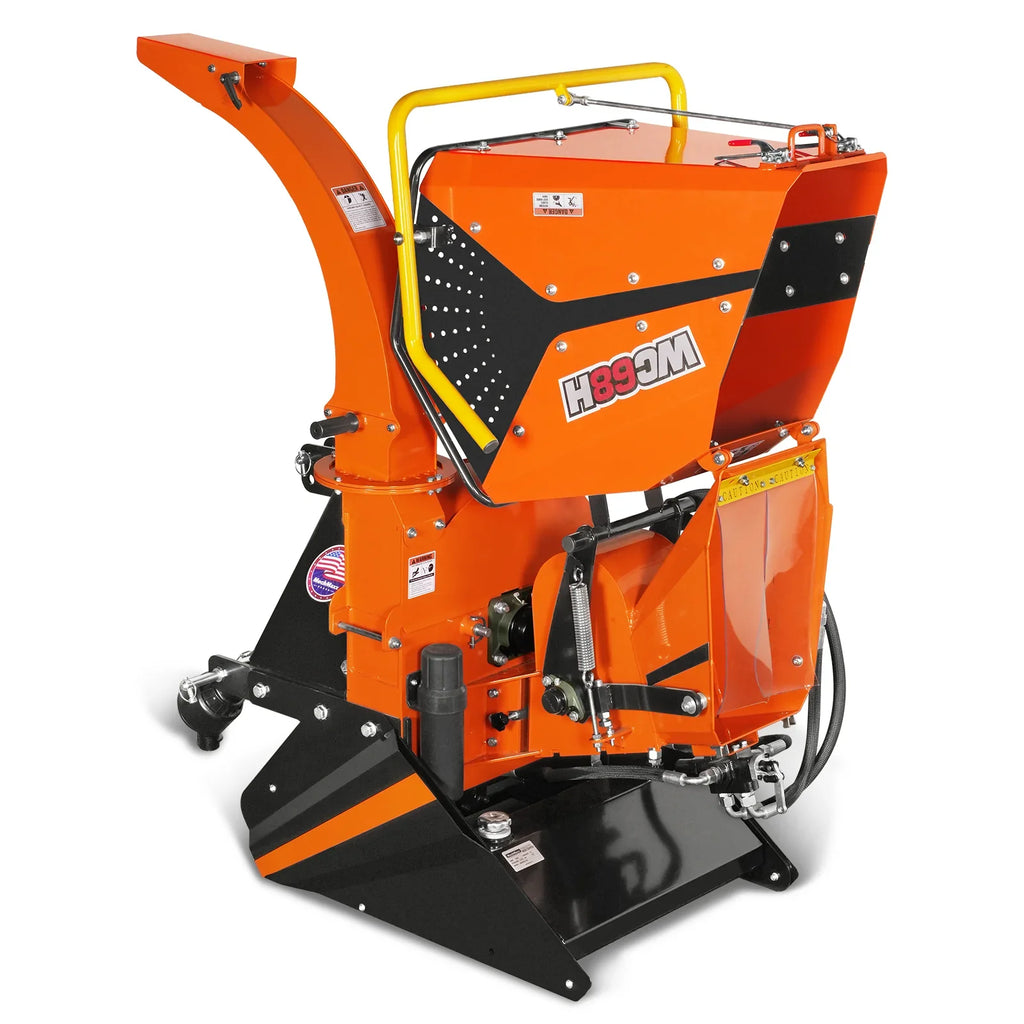 MechMaxx WC68H Wood Chipper 6" 3 Point Hydraulic Feeding PTO for 20-50HP Tractor New
