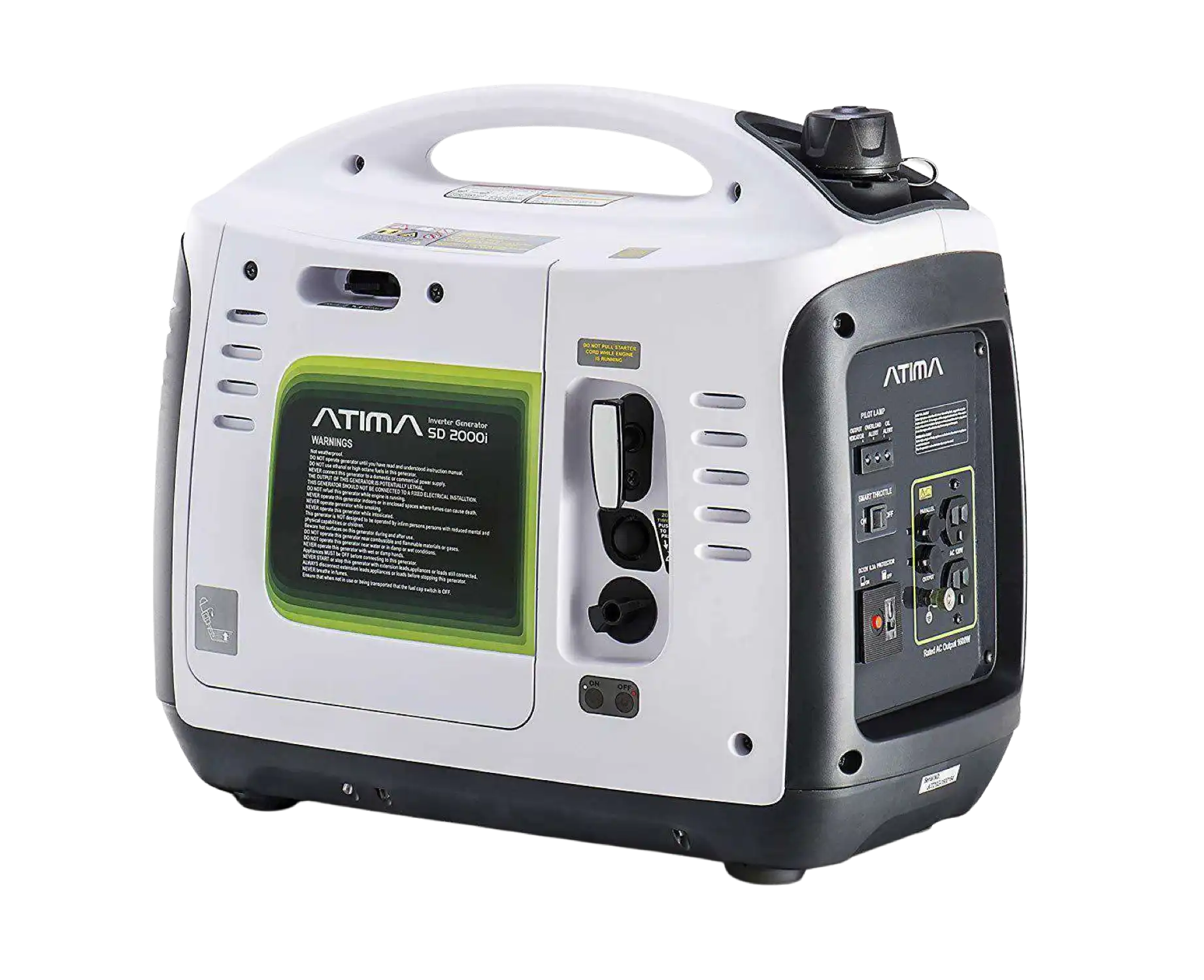 Atima SD2000i 1600W/2000W Engine Portable Gas Inverter Generator New