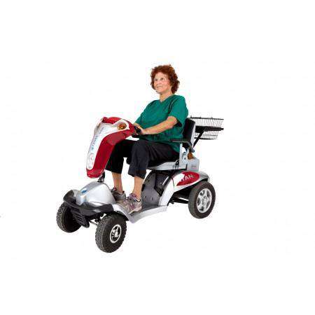 Tzora Titan Hummer XL 4 Wheel Heavy Duty Folding All Terrain Mobility Scooter Red New
