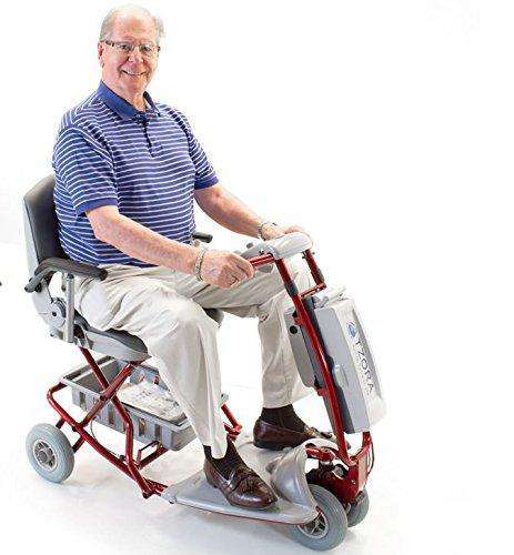 Tzora TZELITE  Elite Portable Compact Lightweight Folding Mobility Scooter Red New