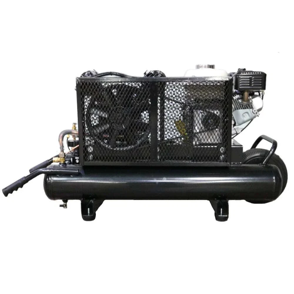 Mega Compressor MP-5510G200 Air Compressor Twin Tank Wheelbarrow 6.5 HP 10 Gallon 150 PSI Gas Honda Engine New