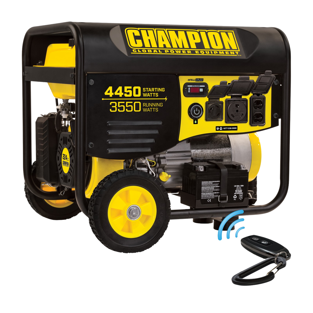 Champion 100433R 3550W/4450W Remote Start Portable Gas Generator Manufacturer RFB