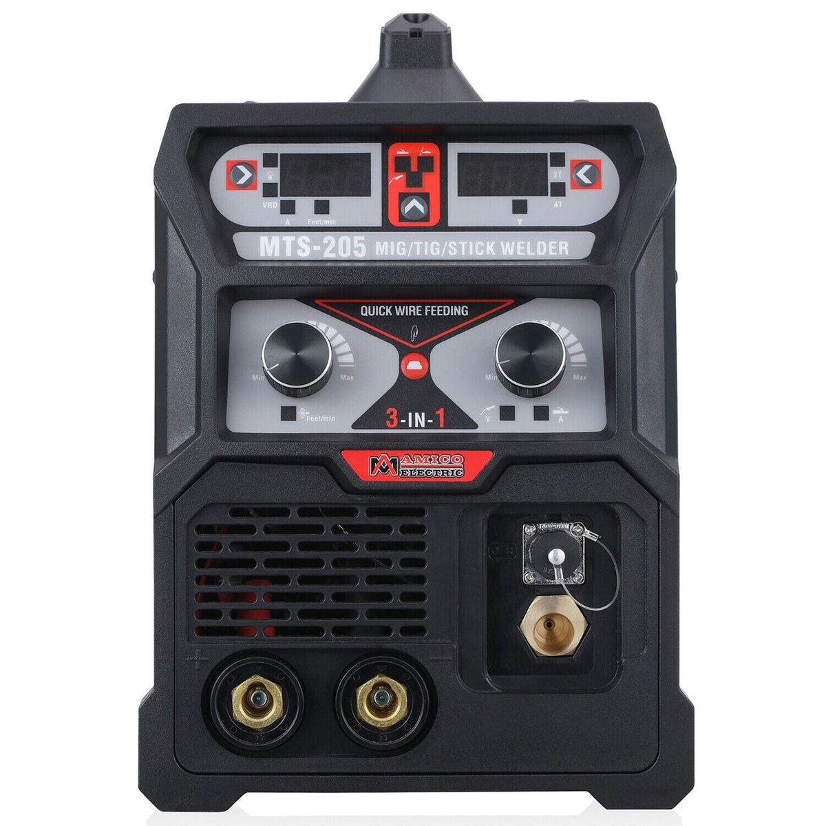 Amico Electric MTS-205 100-250V Dual Voltage 205 Amp MIG MAG Flux-cored Lift TIG Stick Arc 3-in-1 DC Inverter Welder New