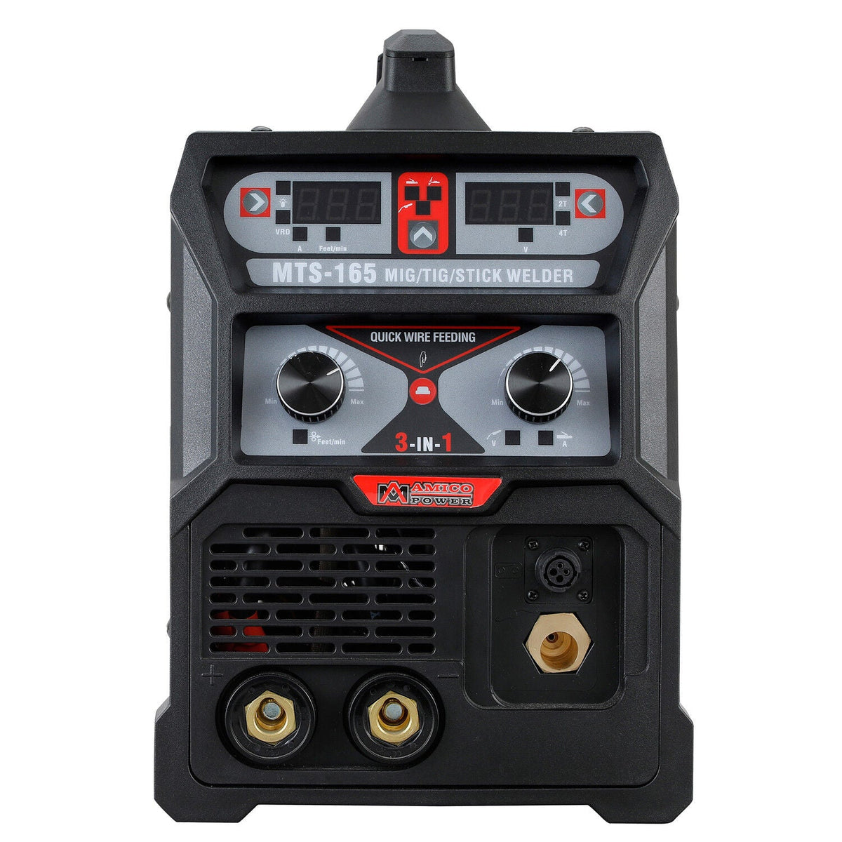 Amico Electric MTS-165 100-250V Dual Voltage 165 Amp MIG MAG Flux-cored Lift TIG Stick Arc DC Inverter Welder New