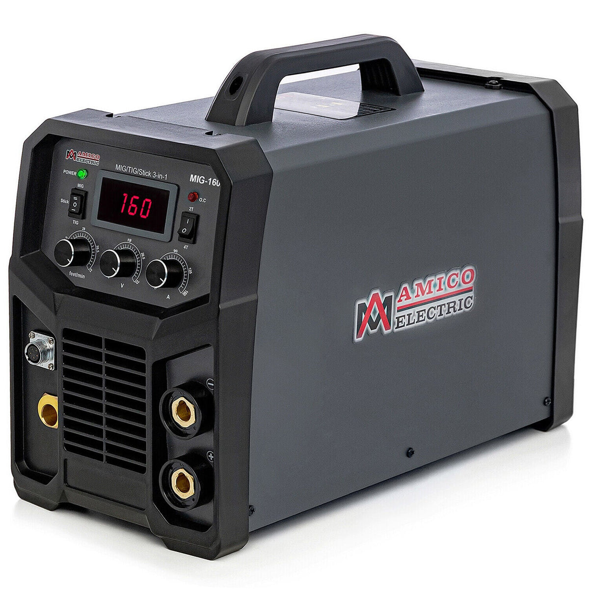 Amico Electric MIG-160 115/230V Dual Voltage 160 Amp MIG/MAG/Flux-cored/Lift-TIG/Stick Arc DC Inverter Welder New