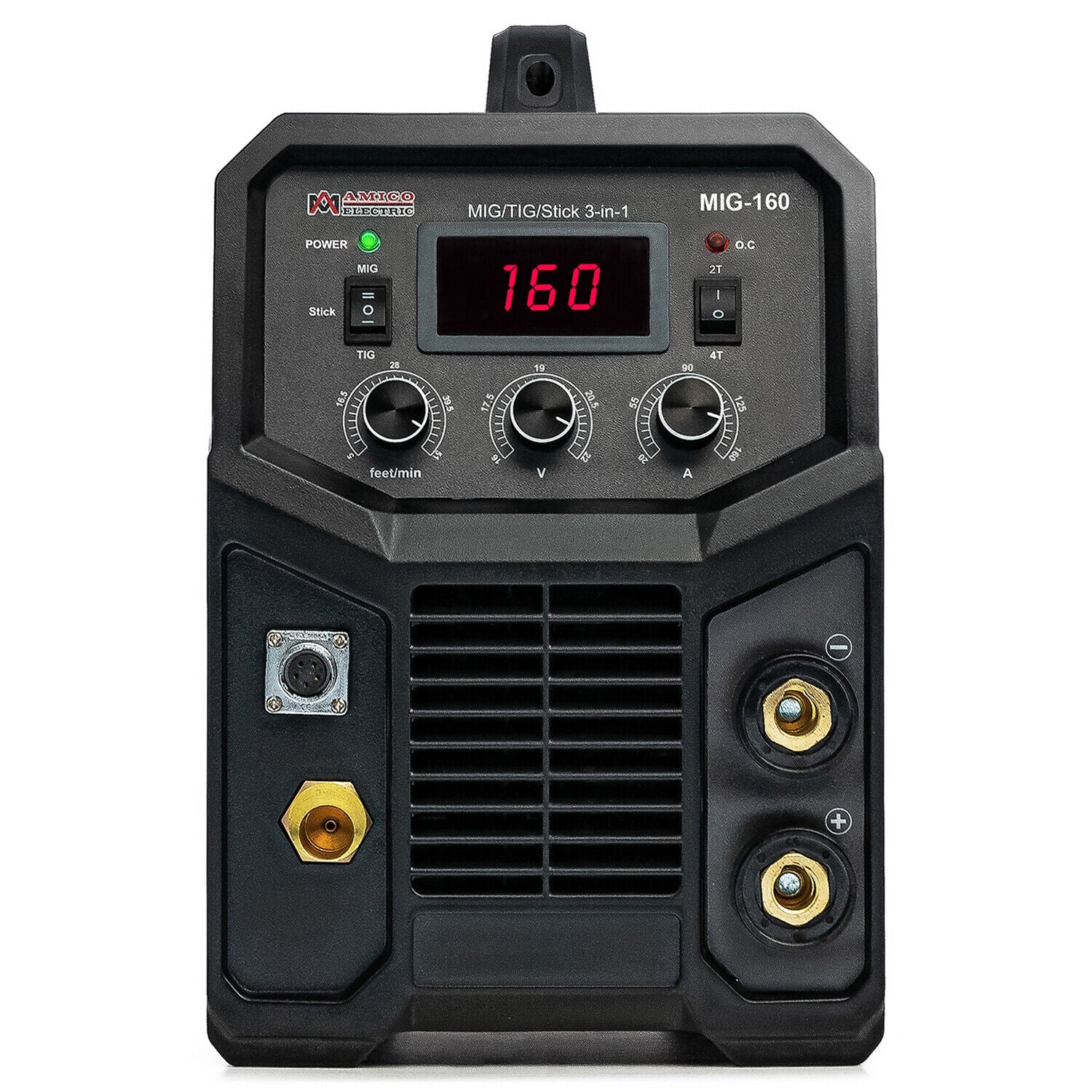 Amico Electric MIG-160 115/230V Dual Voltage 160 Amp MIG/MAG/Flux-cored/Lift-TIG/Stick Arc DC Inverter Welder New