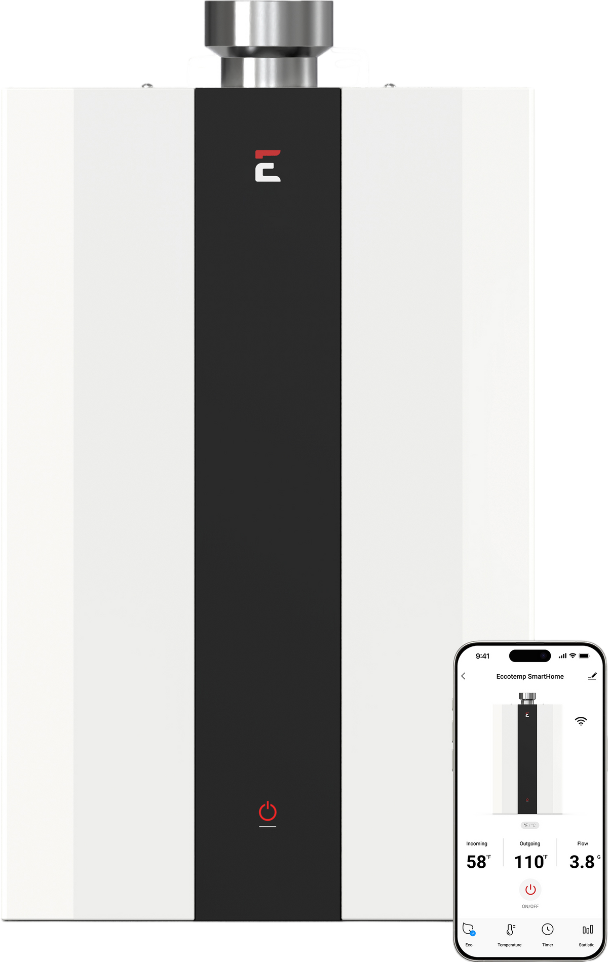 Eccotemp SH12-A SmartHome Tankless Water Heater Liquid Propane 4 GPM Indoor Wi-Fi Open Box