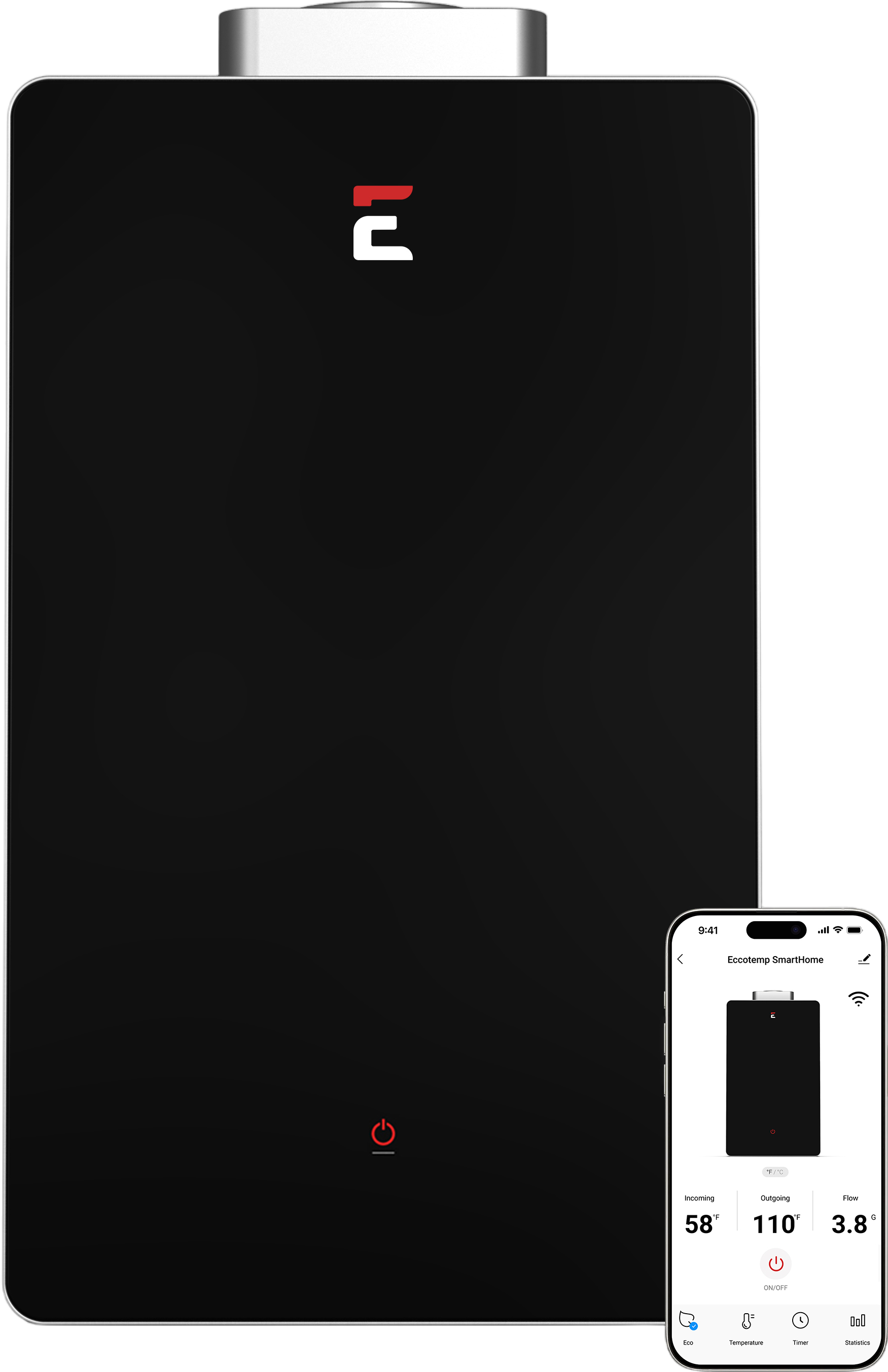 Eccotemp SH22-ILP SmartHome Tankless Water Heater Liquid Propane 6.8 GPM Indoor Wi-Fi Open Box