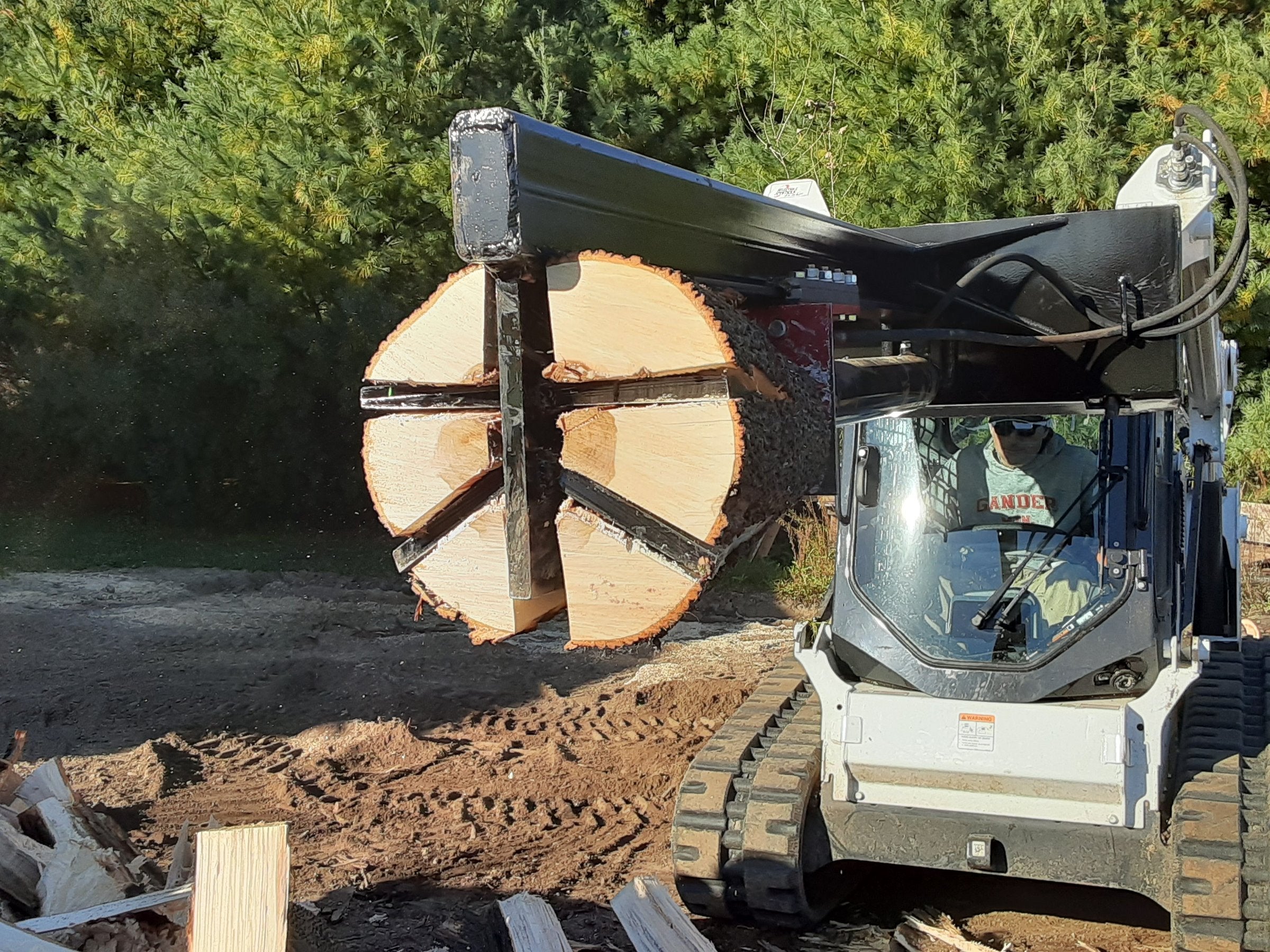 Ramsplitter SSUD30 Skid Steer Upside Down Log Splitter 30 Ton New