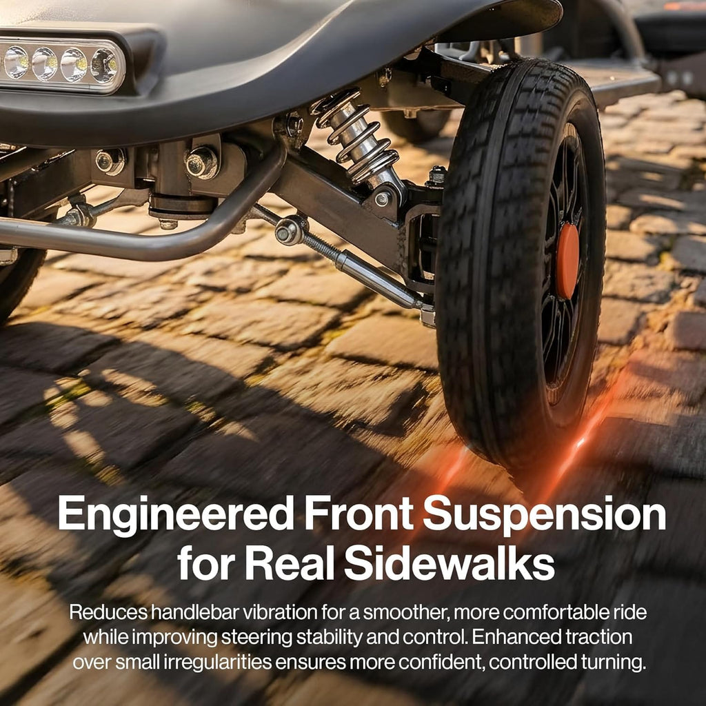 Super Handy GUT204 Passport Flex Mobility Scooter 4-Wheel Foldable 3.7 MPH 6 Mile Range 48V New