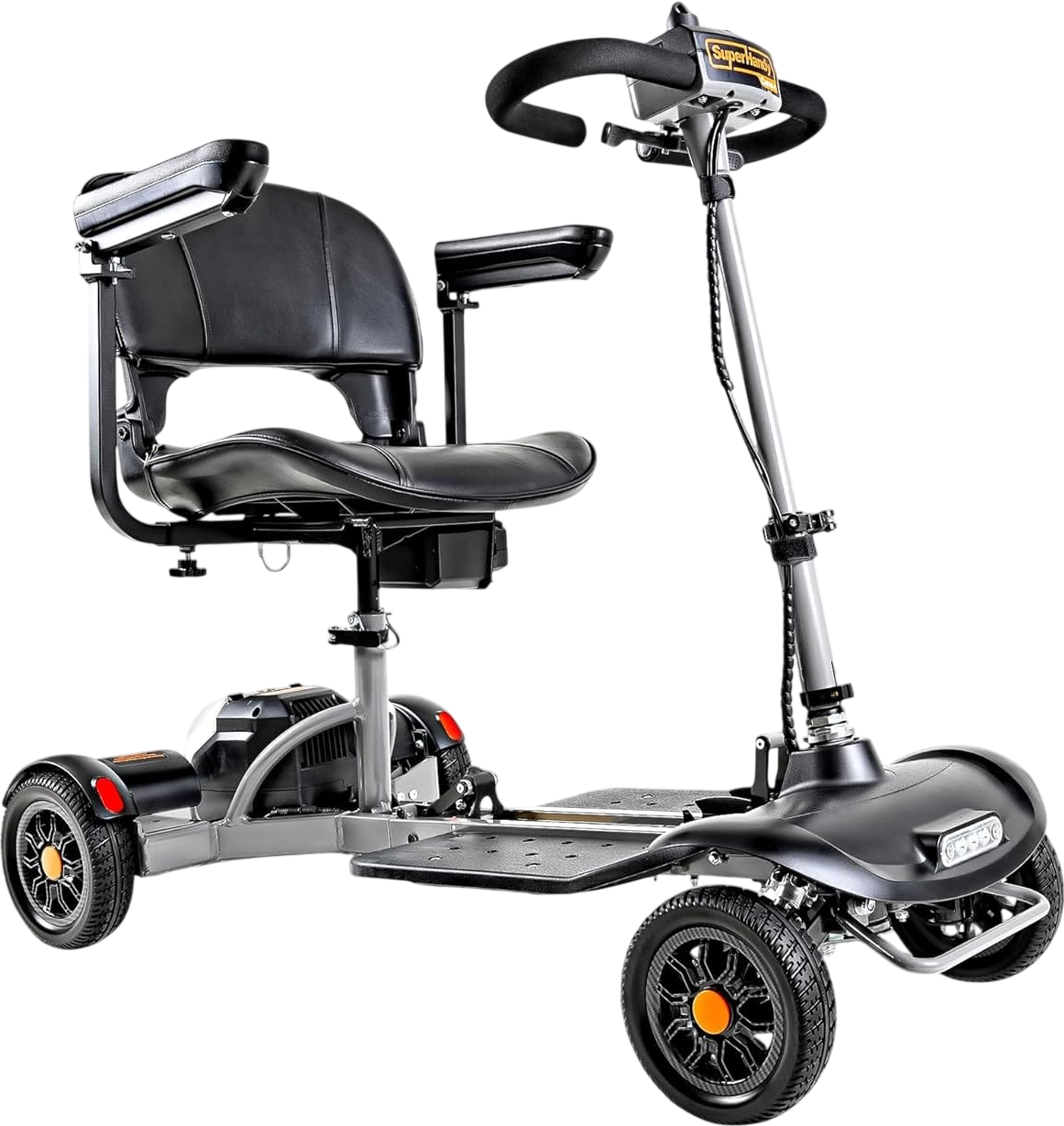 Super Handy GUT204 Passport Flex Mobility Scooter 4-Wheel Foldable 3.7 MPH 6 Mile Range 48V New