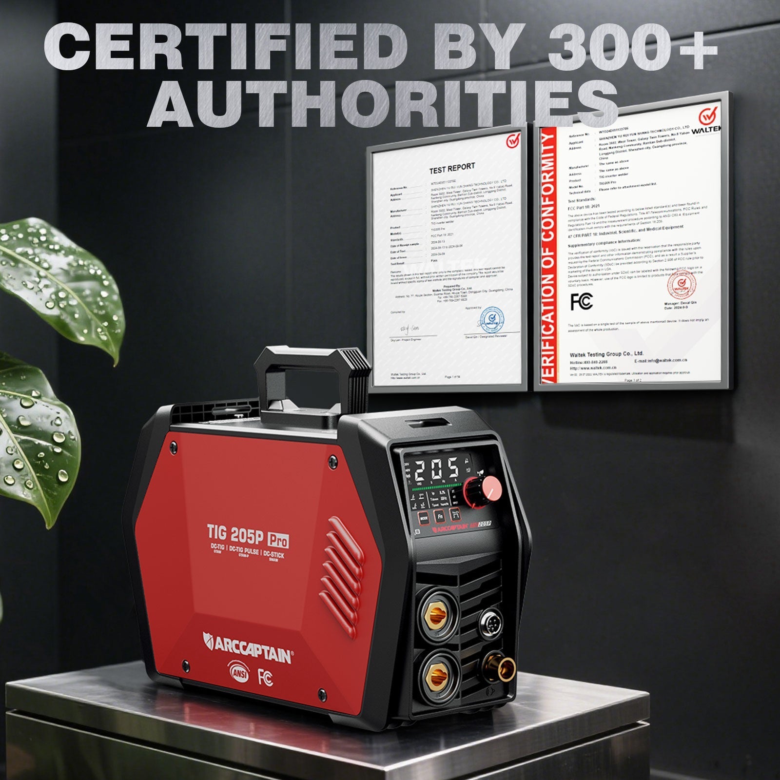 Arccaptain iControl TIG205P Pro Pulse Welder 205A Multi-Process TIG 120/240V App Control New