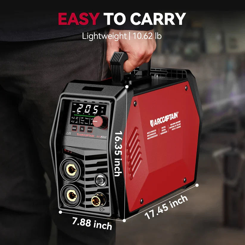 Arccaptain TIG205 Pro Welder DC TIG Spot Cold with Stick IGBT 120/240V App Control New