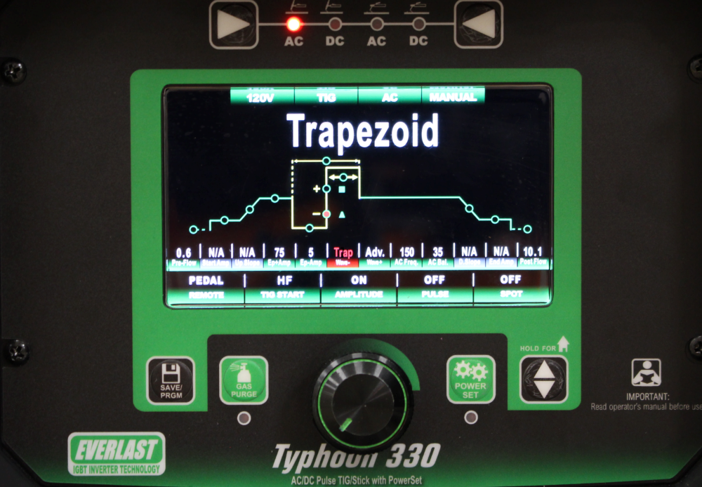 Everlast Typhoon 330 Welder Digital Inverter TIG/Stick AC DC 330A 3-Phase 480V New
