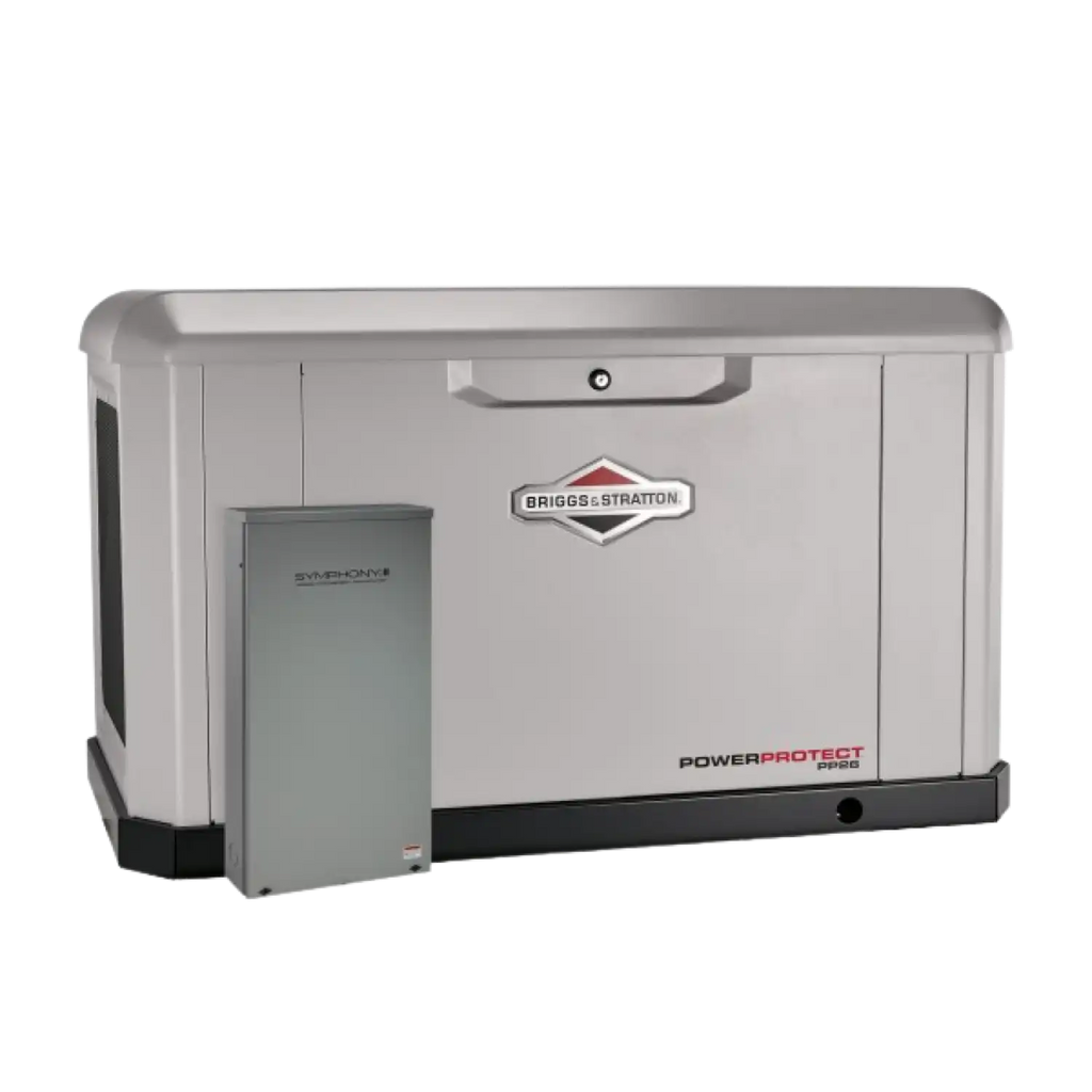 Briggs & Stratton 040679 26kW Standby Generator LP/NG w/ Dual 200 Amp Automatic Transfer Switch New