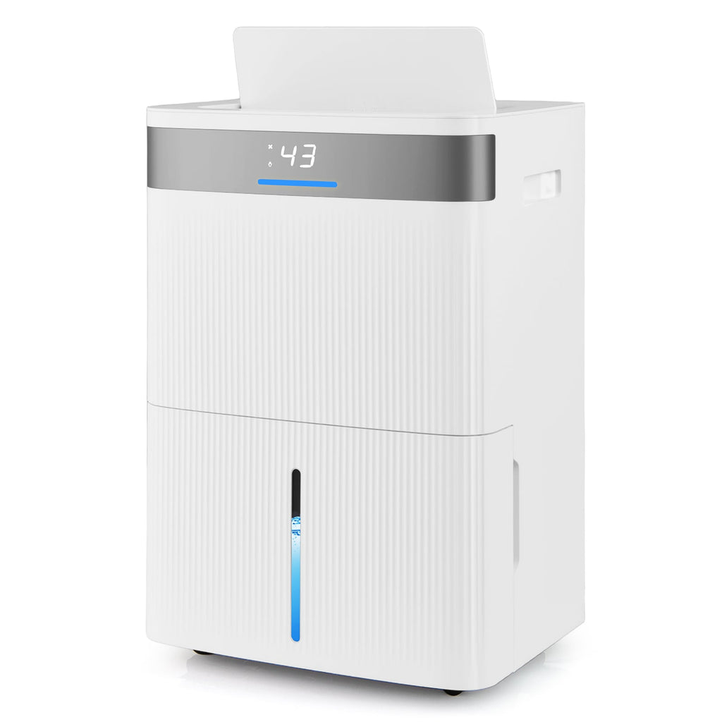 Costway 96 Pint Dehumidifier 24H Timer 3-Color Indicator 46500364 New