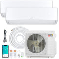 Costway X-Pro 27,000 BTU 2 Zone 24 SEER2 Mini Split AC Heat Pump 75364436 New