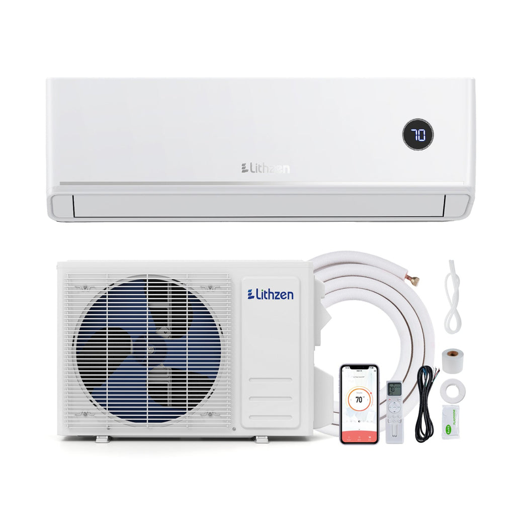 Costway 12000 BTU Smart Mini Split AC Heater Alexa Google Assistant 31687049 New