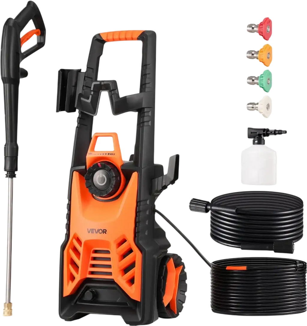 Vevor Electric Pressure Washer 4500 PSI 3.2 GPM Pressure Adjustment Cleaner New