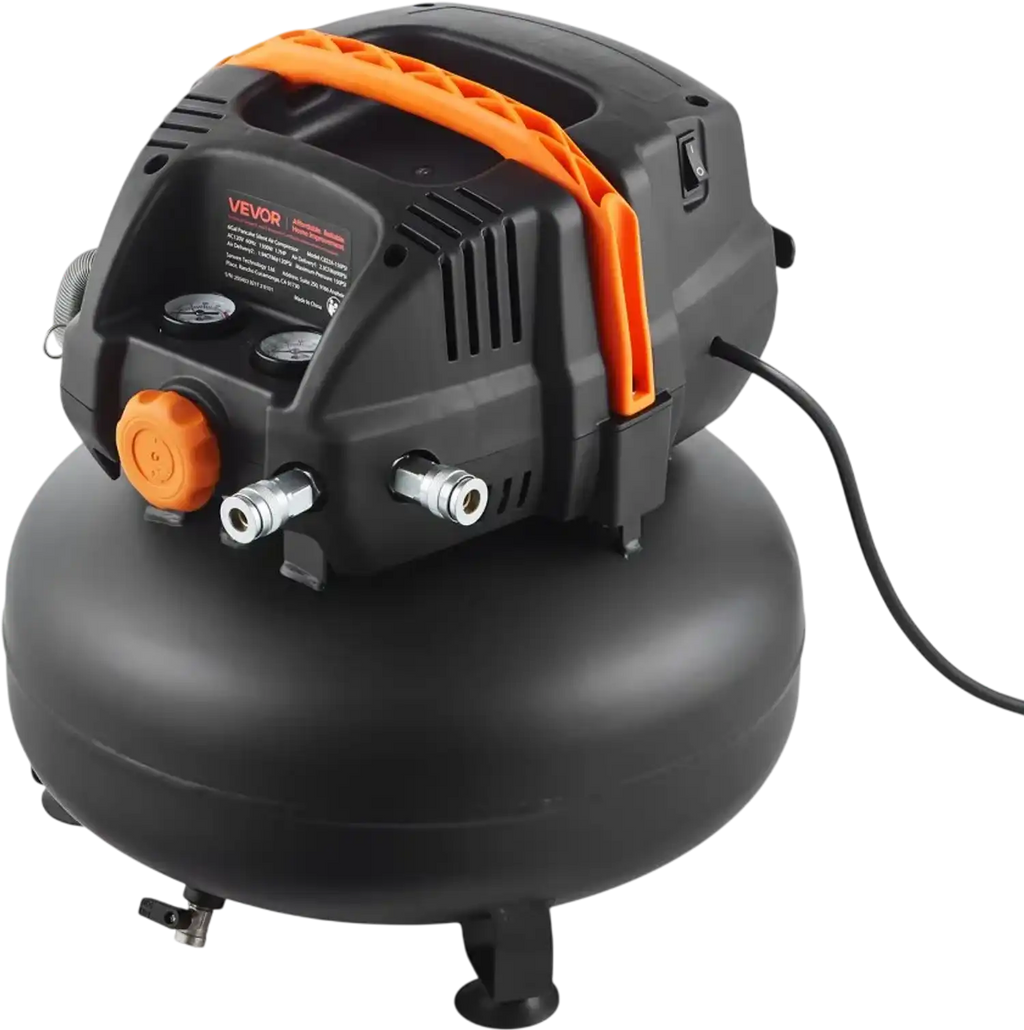 Vevor Air Compressor 6 Gallon 1.7 HP Portable Pancake Oil-Free 150 PSI New