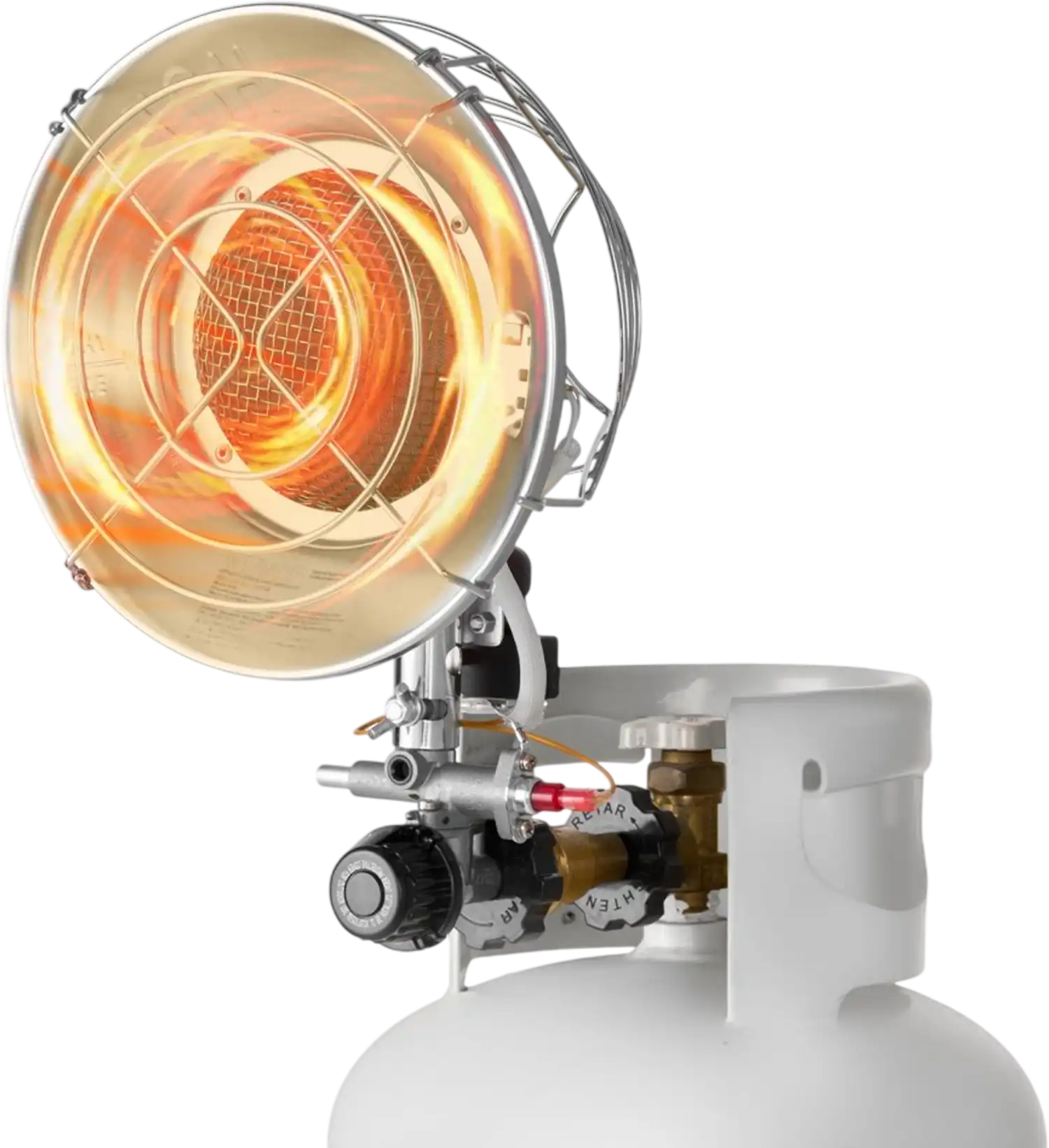 Vevor Propane Tank Top Heater 15,000 BTU Infrared Radiant Single Burner Round New