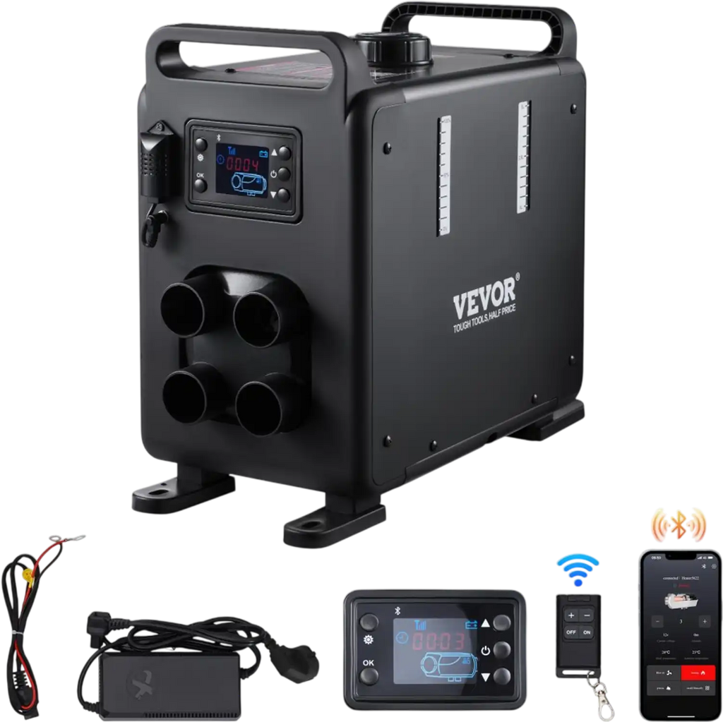 Vevor Diesel Heater 8kW Bluetooth App Control Portable Vehicle Garage Air Heater New