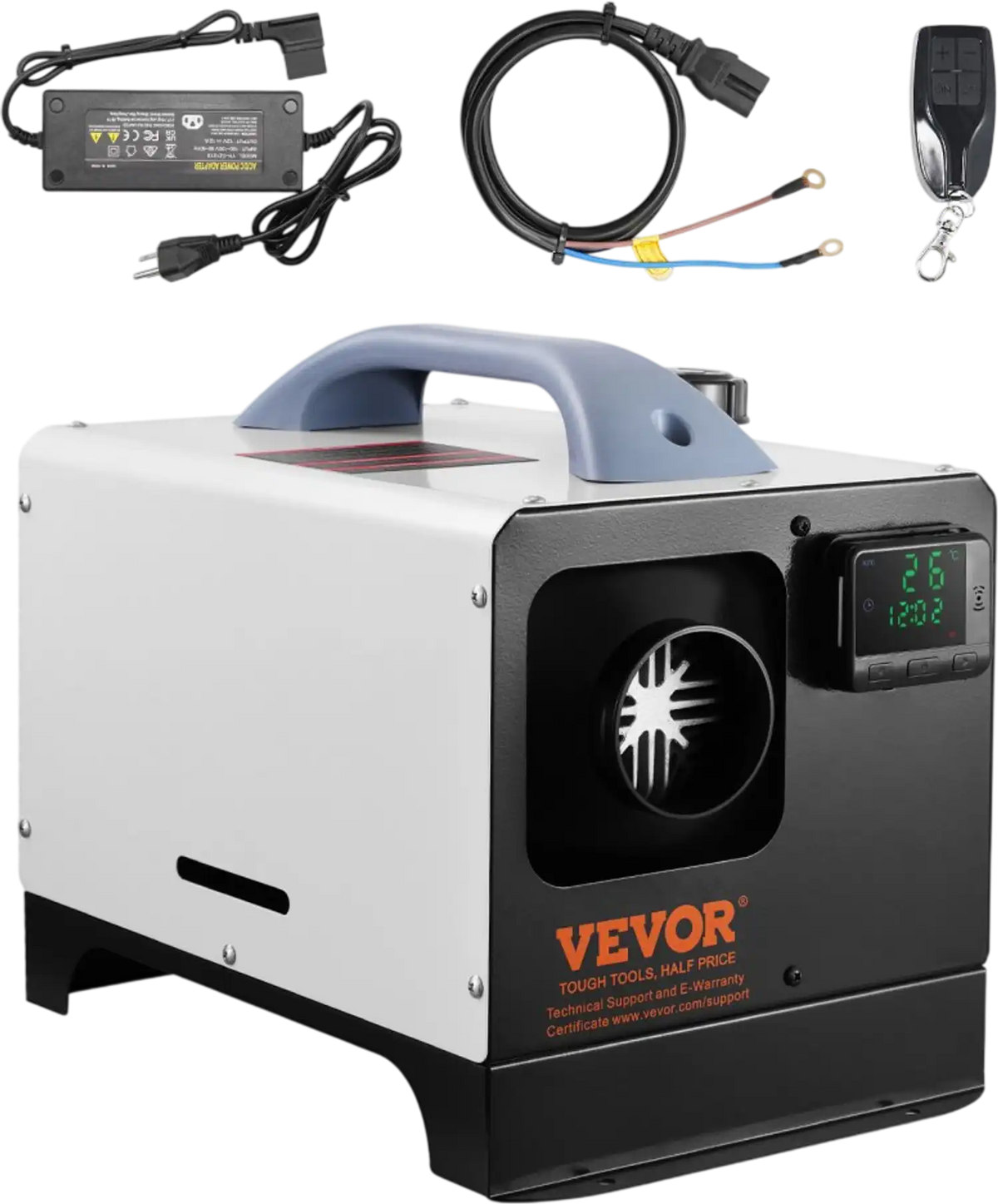 Vevor Diesel Heater All-in-One 12V 8 kW Portable Air Heater with Remote Control and LCD Screen New