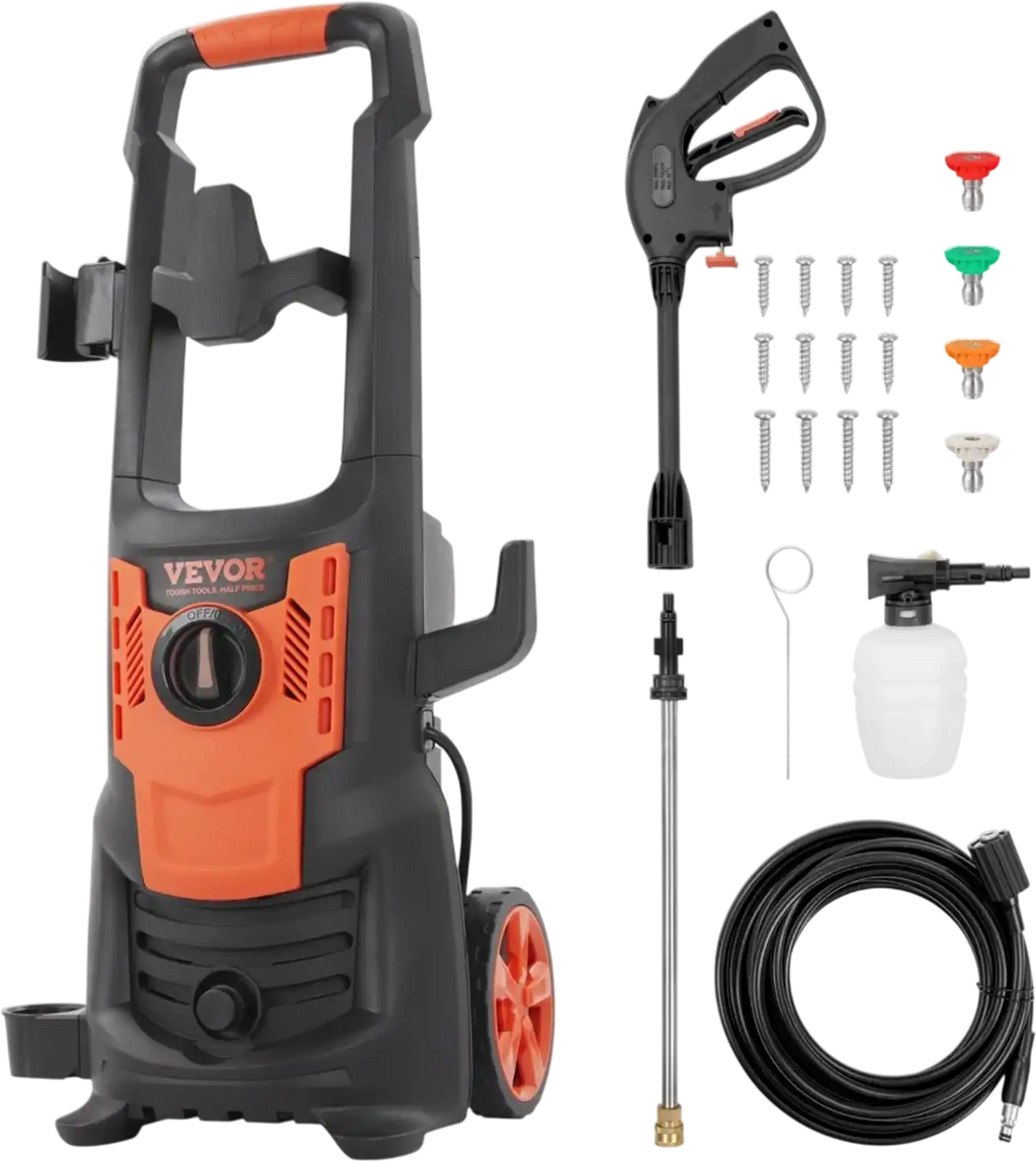 Vevor Electric Pressure Washer 2150 PSI 1.8 GPM 1800W Portable Power Washer New