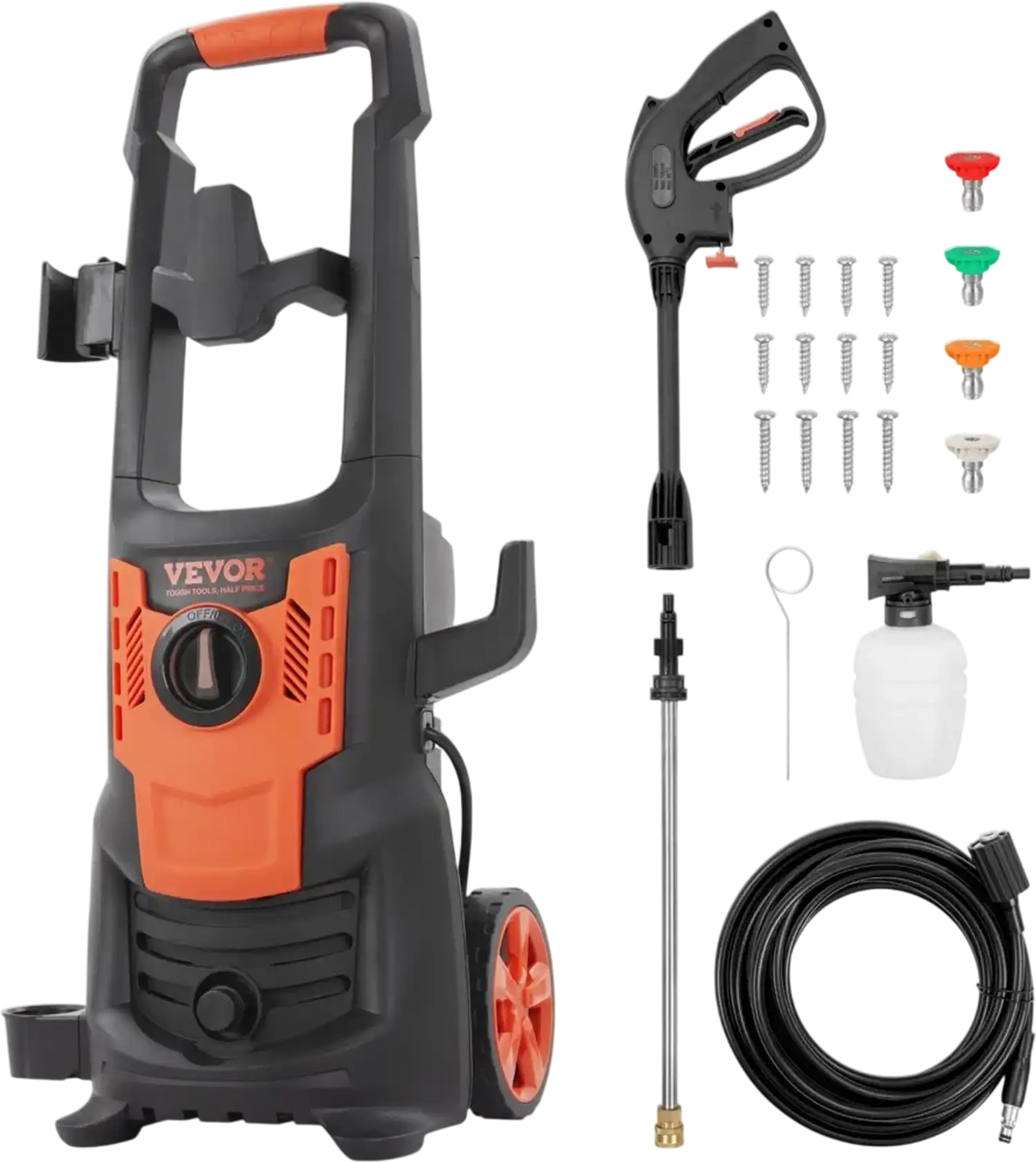 Vevor Electric Pressure Washer 2150 PSI 1.8 GPM 1800W Portable Power Washer New