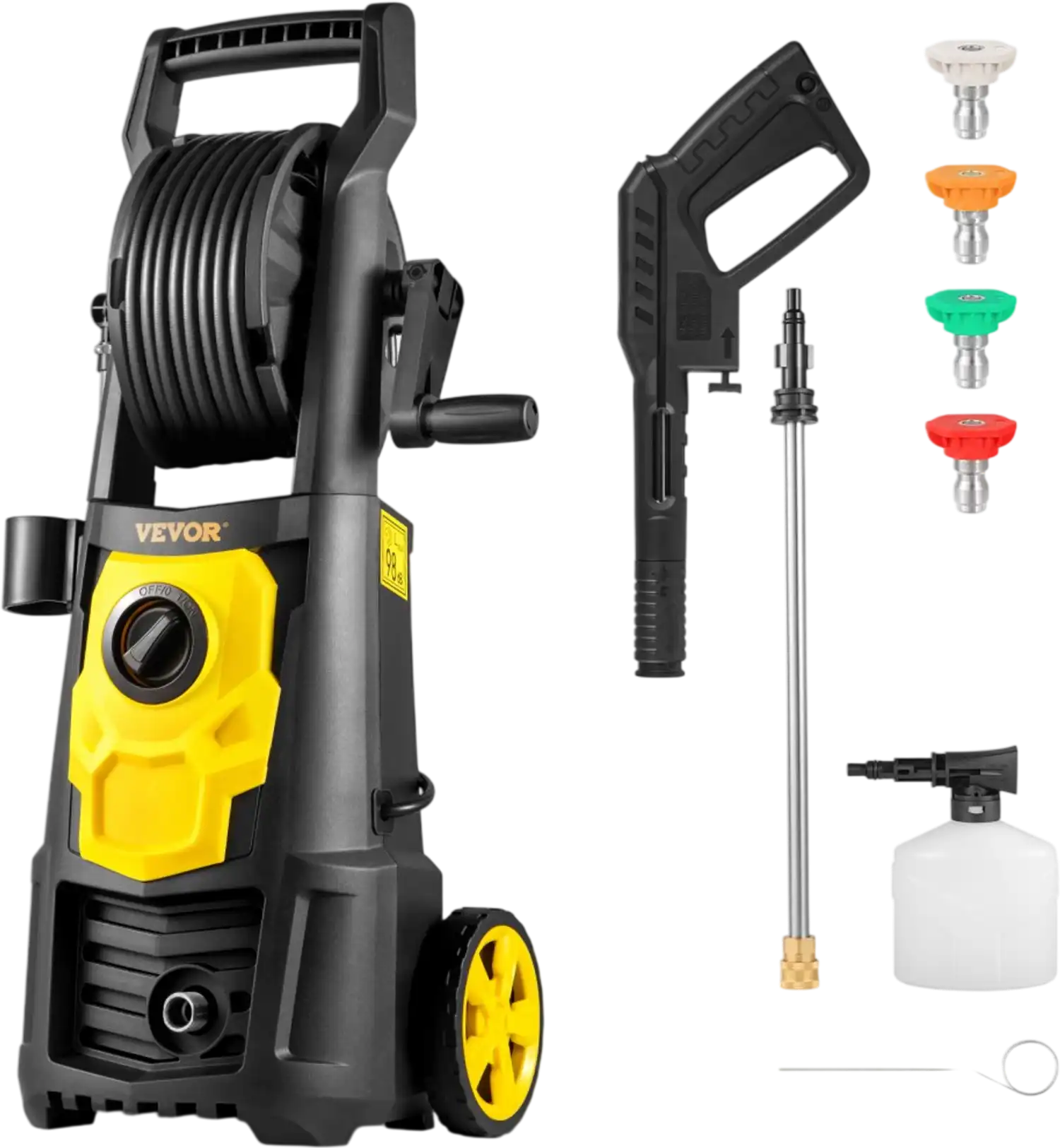Vevor Pressure Washer Electric 2000 PSI 1.65 GPM with Hose Reel New