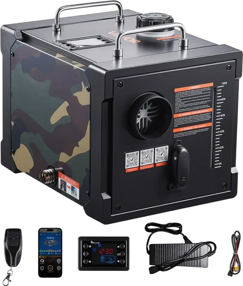 Vevor Diesel Heater Portable 8kW Bluetooth Air Heater 1.9 Gal 12V/24V New